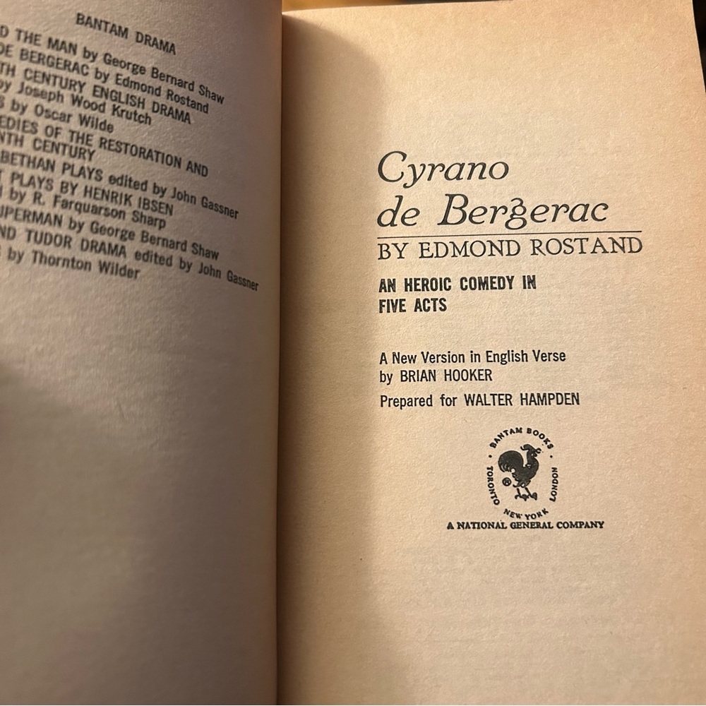 Book Cyrano de Bergerac Play Complete & Unabridged Edmond Rostand Paperback - Picture 4 of 8